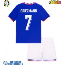 France Antoine Griezmann #7 Replica Home Minikit Euro 2024 Short Sleeve (+ pants)